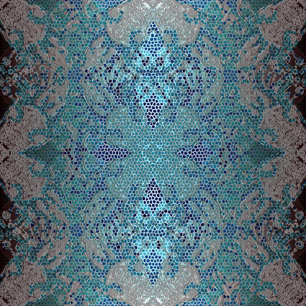 Decoración patrón geométrico, mosaico —  Fotos de Stock