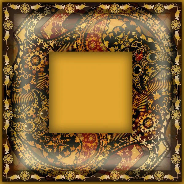 Decoration motley animal pattern,exotic frame, tropical motif — Stock Photo, Image