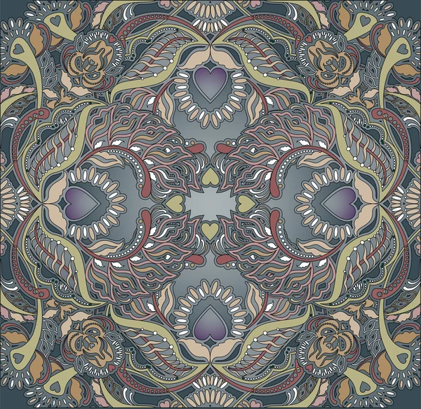 Design floral padrão oriental fundo — Vetor de Stock