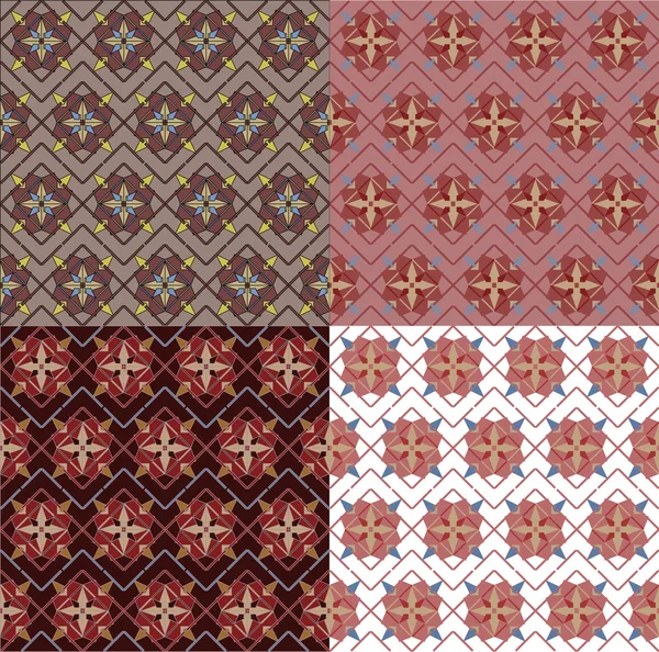 Geometrical seamless vintage pattern — Stock Vector