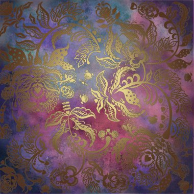 pastel arka plan üzerinde çiçek desenli 