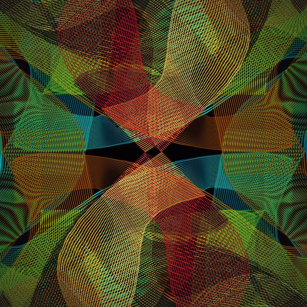 Abstracte gekleurde vormgeving twisted strepen — Stockfoto