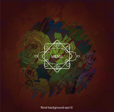 çiçek arka plan, kapak menü koyu kırmızı