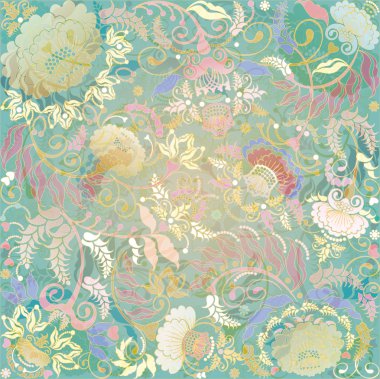 bej renkli arka plan üzerinde Pastel çiçek tasarım