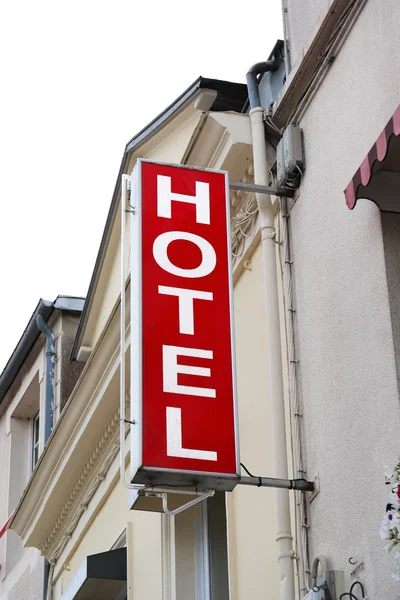 Rotes Hotelschild — Stockfoto