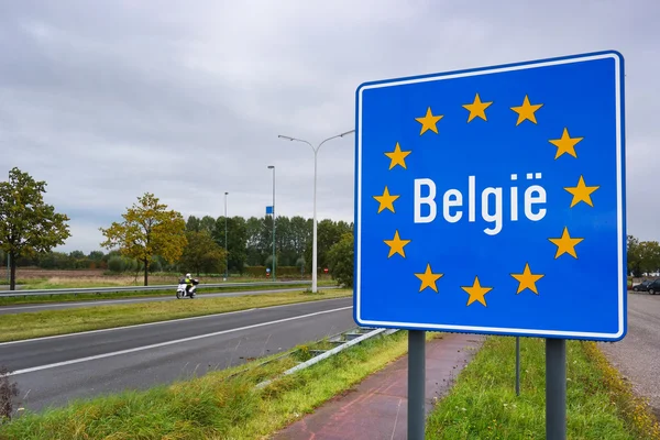 Border of Belgium — Stock Photo, Image