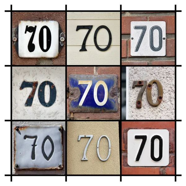 House Number 70 — Stock Photo, Image