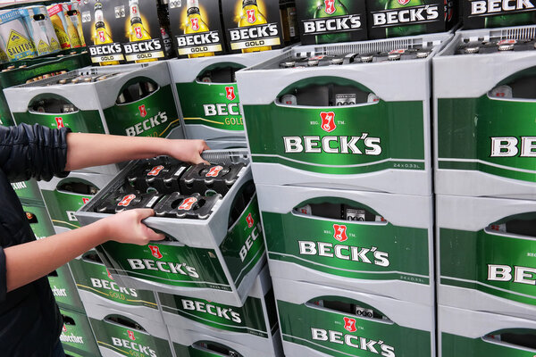 Beck's beer crates