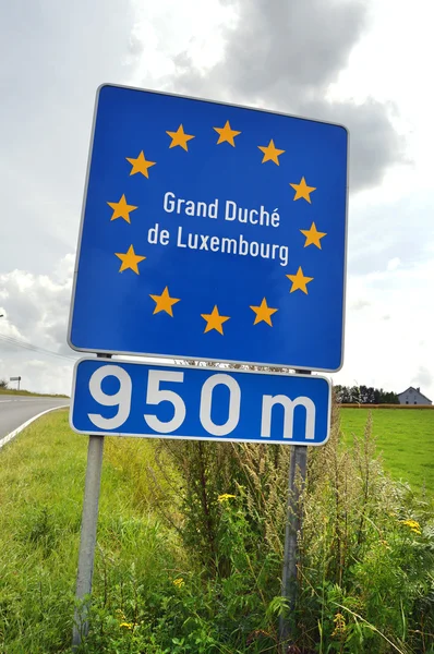 Luxembourg border — Stock Photo, Image