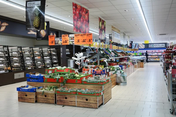 Supermercado de lidl — Fotografia de Stock