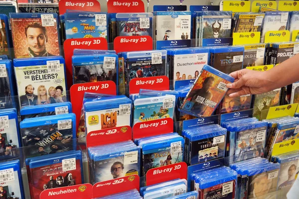Blu-ray Discos y DVDs —  Fotos de Stock