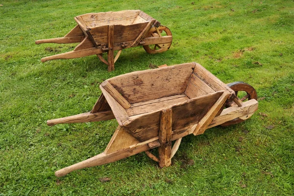 Vintage Wheelbarrows — Stock Photo, Image