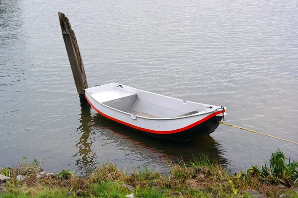 Ruderboot auf dem Fluss — Stockfoto