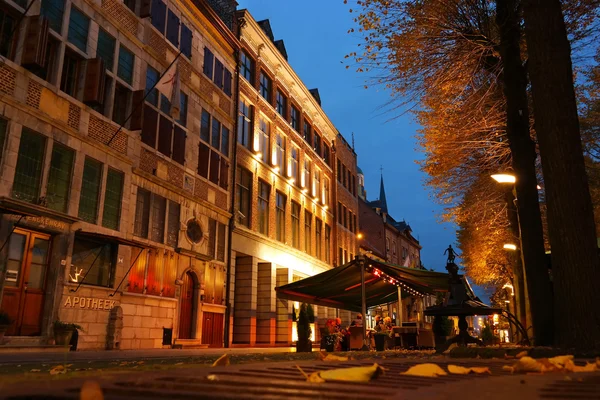 Maaseik de noche — Foto de Stock