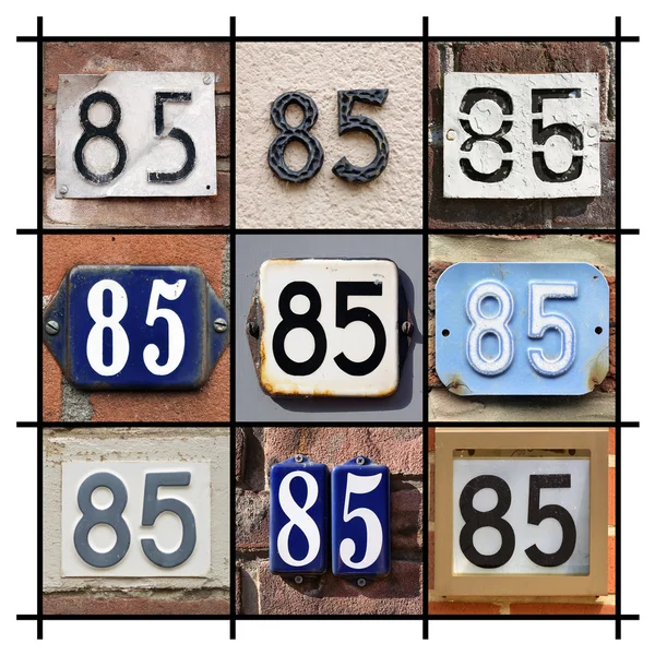 Number 85 sign — Stock Photo, Image