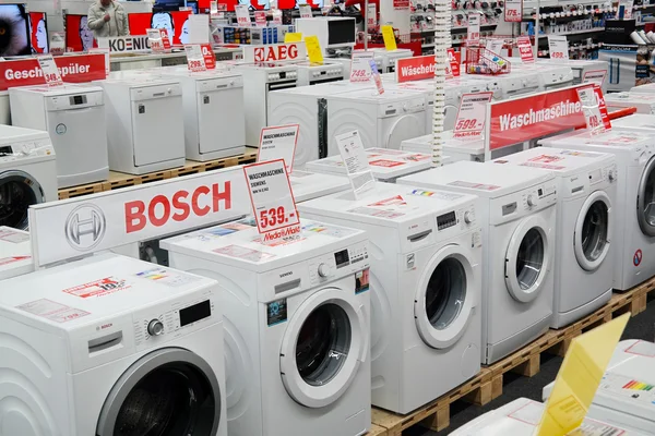 Maszyny do prania sklep Zdjęcia Stockowe bez tantiem