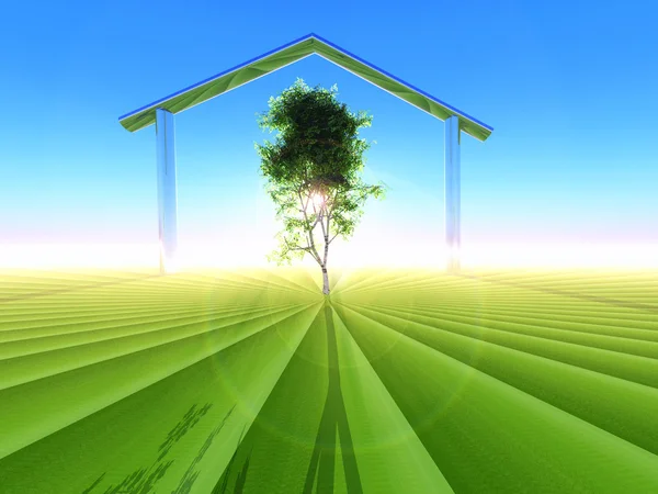 Ecological home — Stock Photo, Image