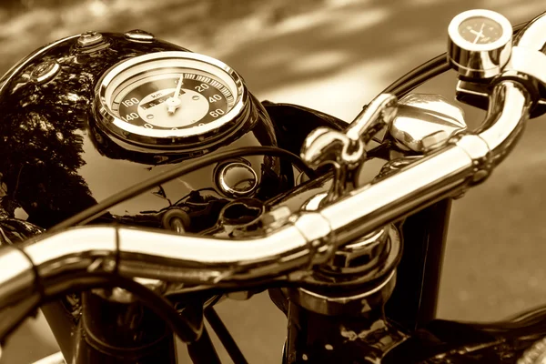 Retro Motorrad Armaturenbrett — Stockfoto