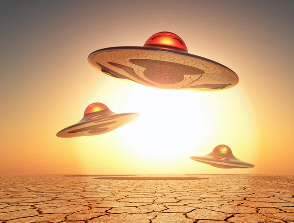 Aliens am Himmel — Stockfoto