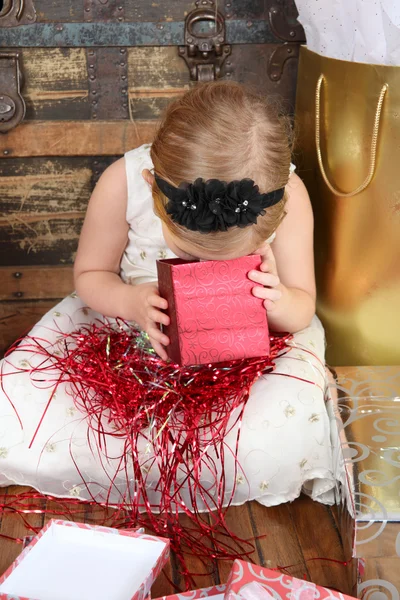 Weihnachtsmädchen — Stockfoto