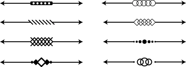 Jeu de diviseur de flèche — Image vectorielle