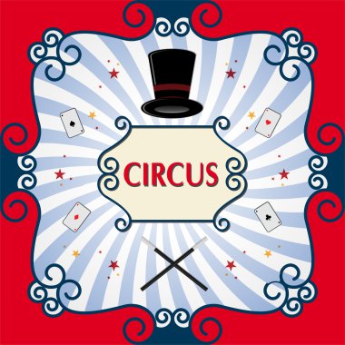 Grafik sirk arka plan