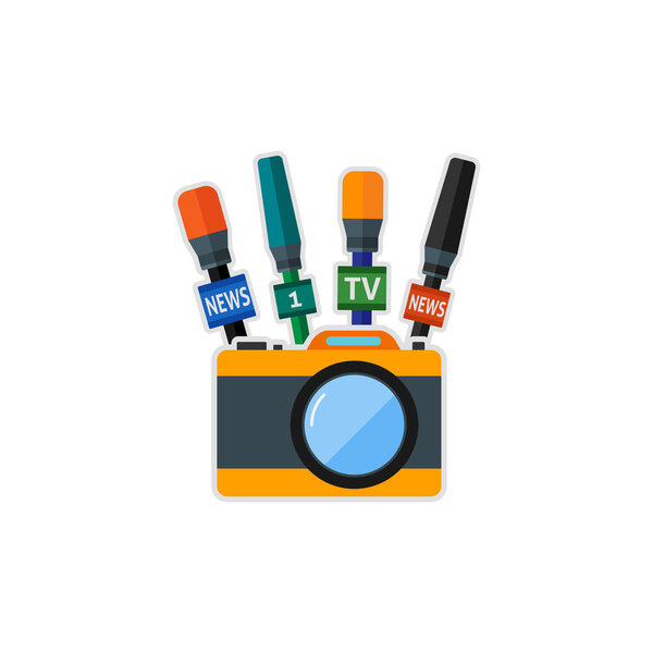 Плоская эмблема камеры
