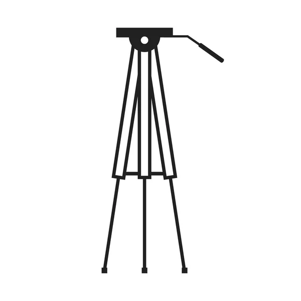 Tripod düz görüntü — Stok Vektör