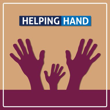 Yardım elini arka plan