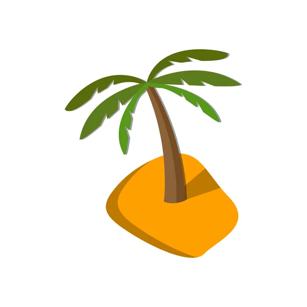 Immagine piatta di palma — Vettoriale Stock