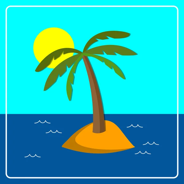 Flat palm tle — Wektor stockowy