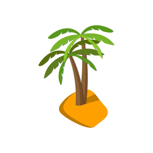Immagine piatta di palma — Vettoriale Stock