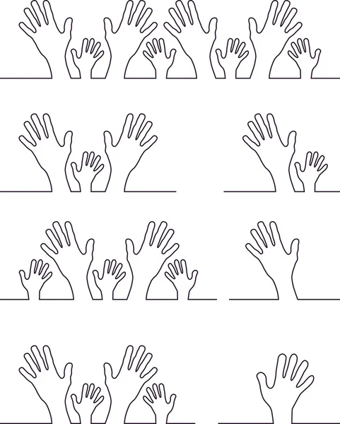 Uppsättning av hand symboler Vektorgrafik