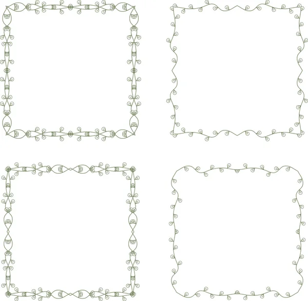 Floral frames — Stockvector