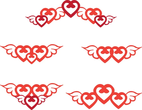 Heart border — Stock Vector