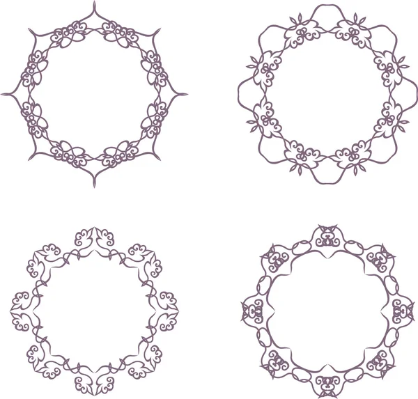 Vintage cirkelframe — Stockvector