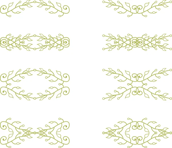 Éléments de branche florale — Image vectorielle