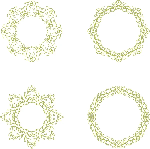 Floral branch frames — Stockvector