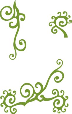 çiçek vintage öğesi