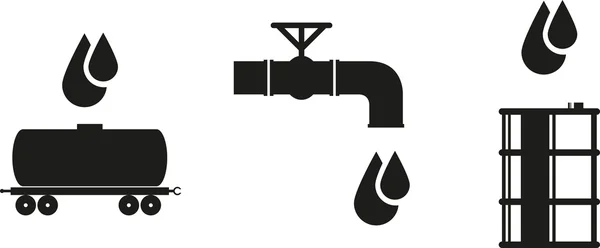 Icono de petróleo — Archivo Imágenes Vectoriales