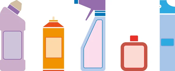 Produtos químicos para uso doméstico —  Vetores de Stock
