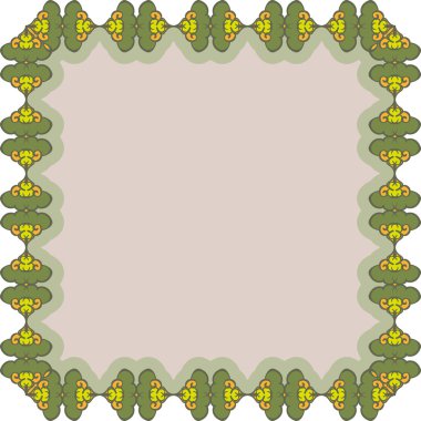 vintage çerçeve çiçek