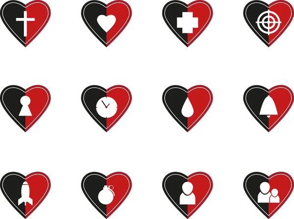 Символы сердца — стоковый вектор