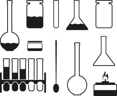 laboratuvar cam kutsal kişilerin resmi