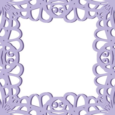 Lace seamless frame