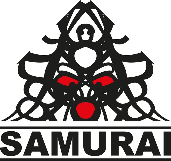 Logotipo samurai — Vetor de Stock
