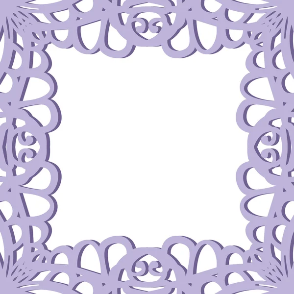 Lace seamless frame — Stok Vektör