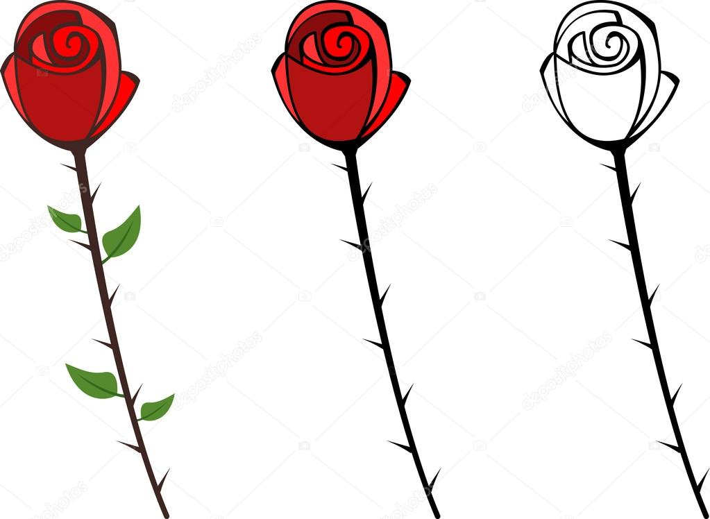 Rose And Thorn Clipart