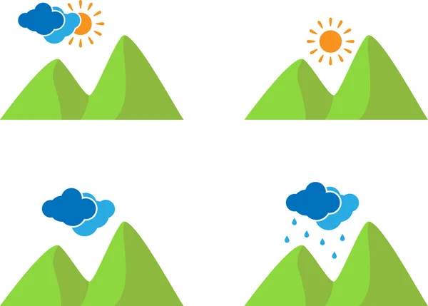 Ensemble d'icône météo — Image vectorielle