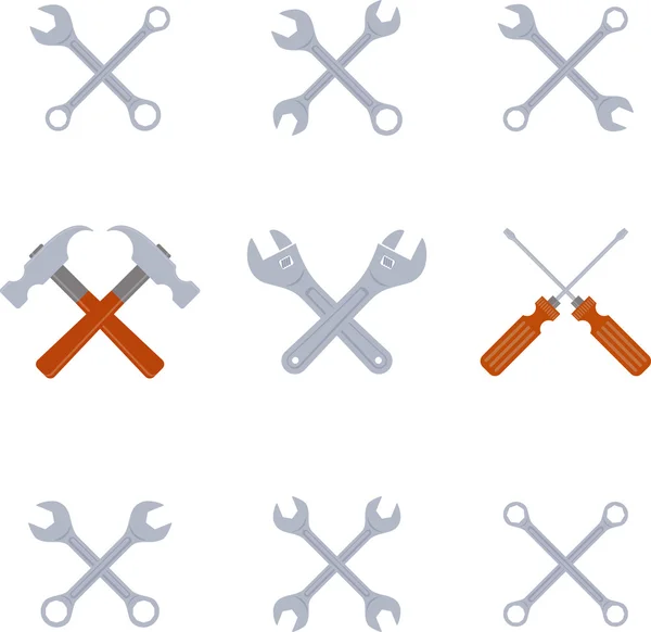 Set di strumenti simbolo — Vettoriale Stock